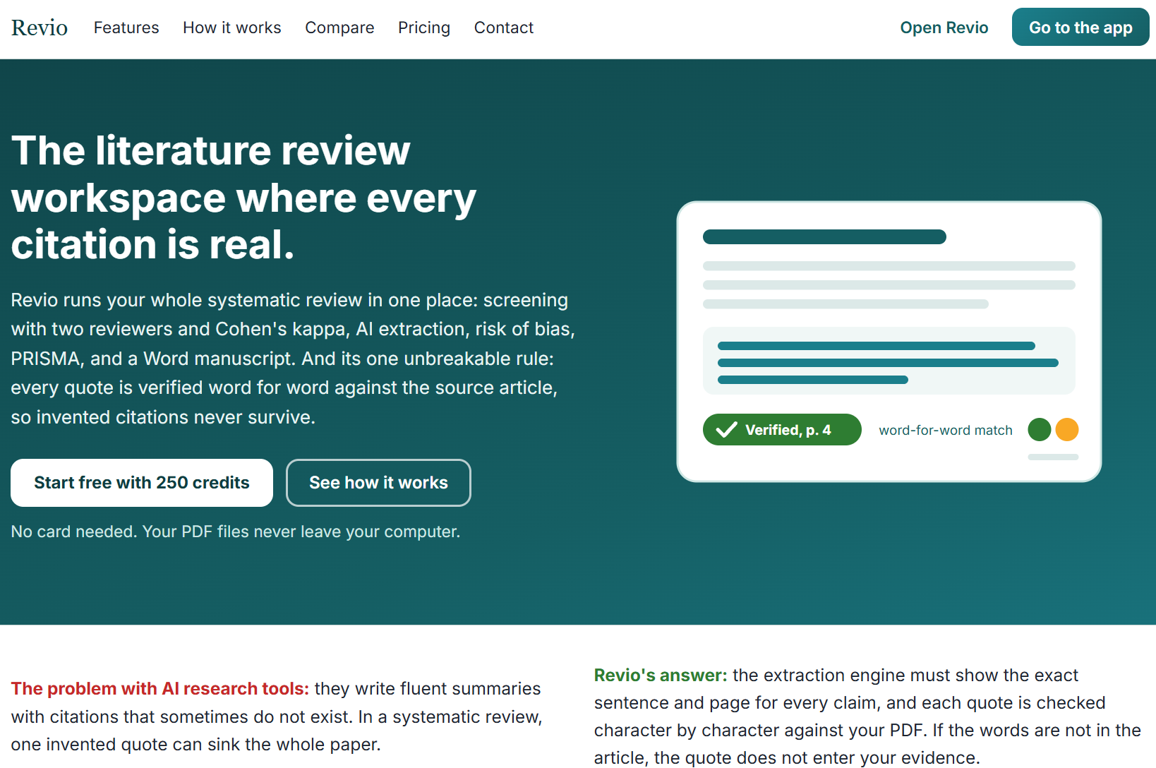 Revio interface preview