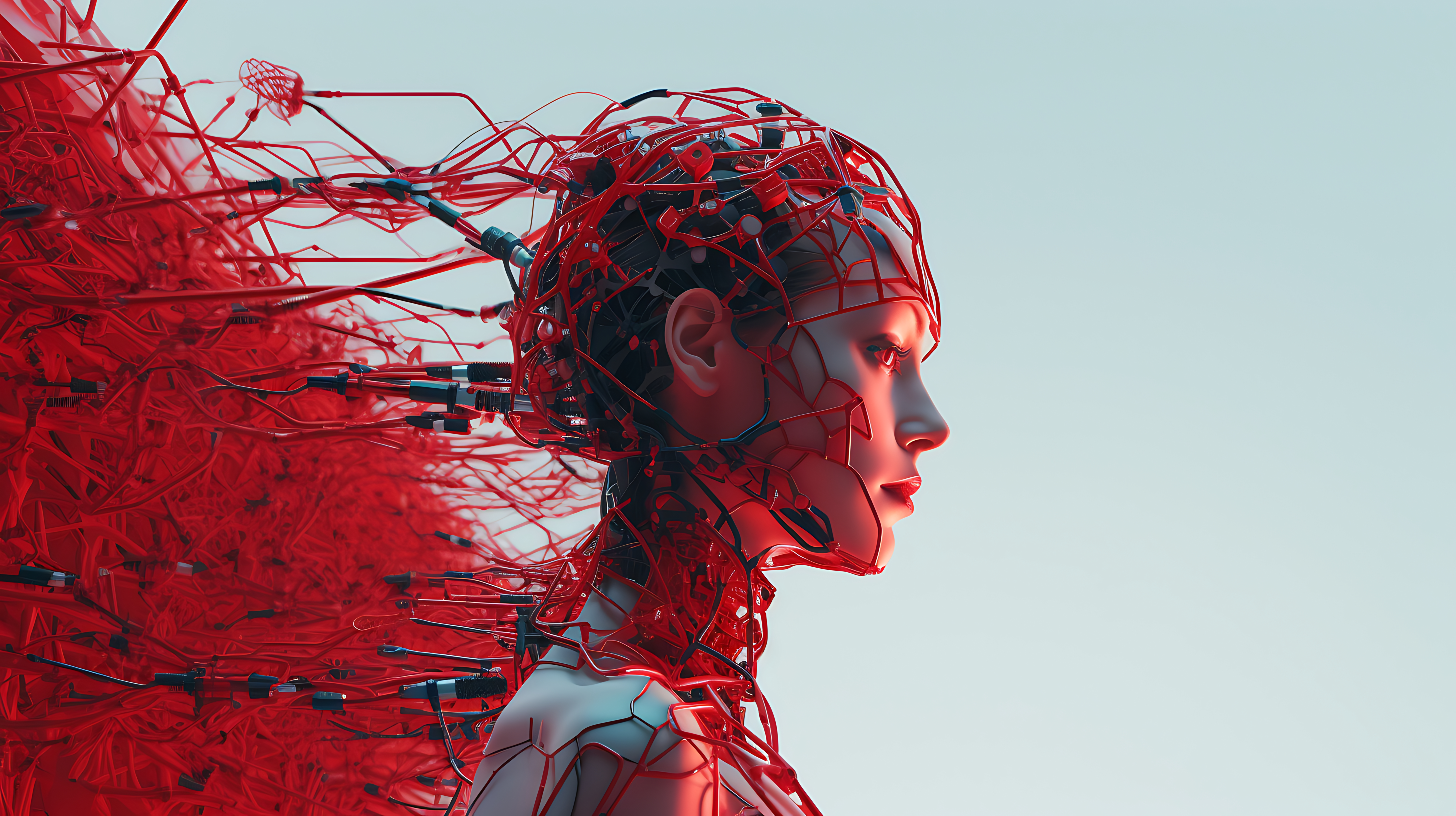 Human–AI collaboration concept